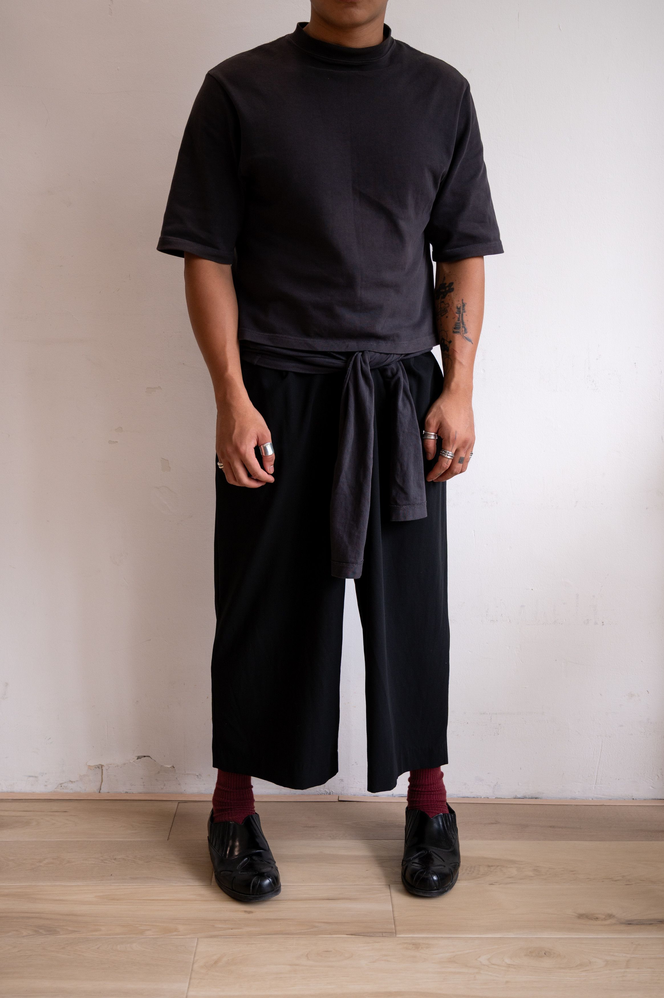 Yohji Yamamoto Yohji Yamamoto 90’s cropped wide-leg wool trousers Size US 30 / EU 46 - 11 Thumbnail
