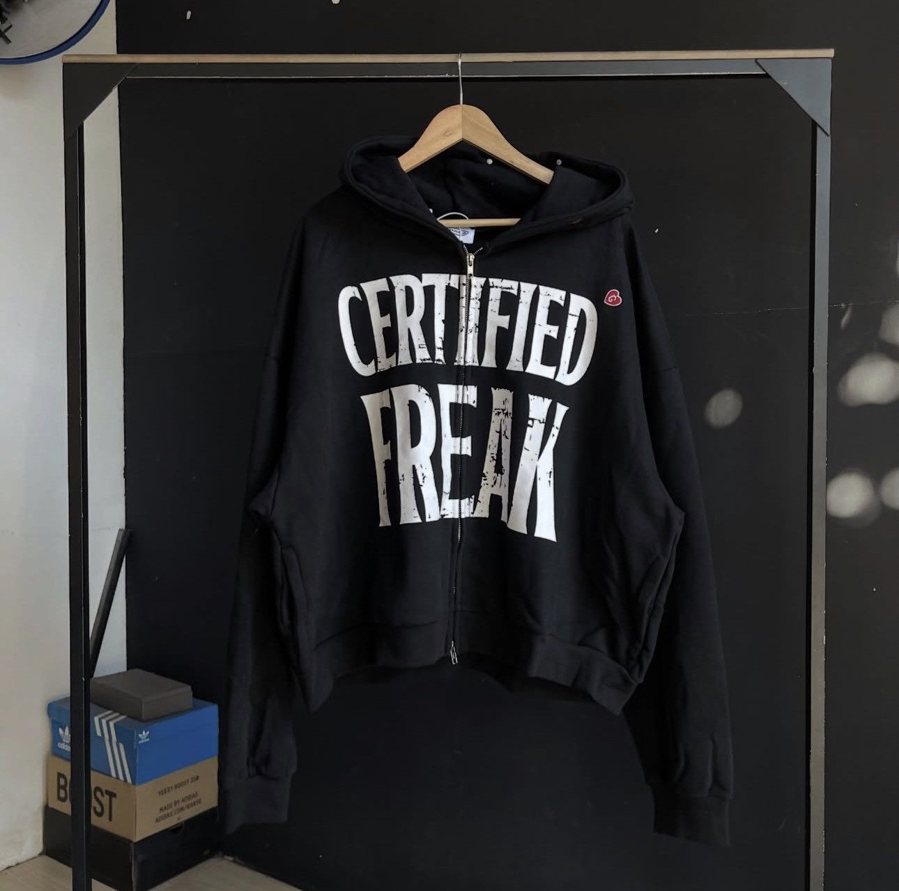 Other Certified Freak Hoodie – Black Zip-Up Streetwear, Oversized Size US L / EU 52-54 / 3 - 1 Thumbnail