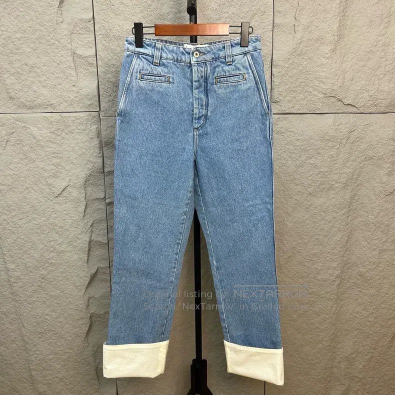 Loewe Loewe Back Leather Patch Logo Jeans Size 27" / US 4 / IT 40 - 1 Thumbnail