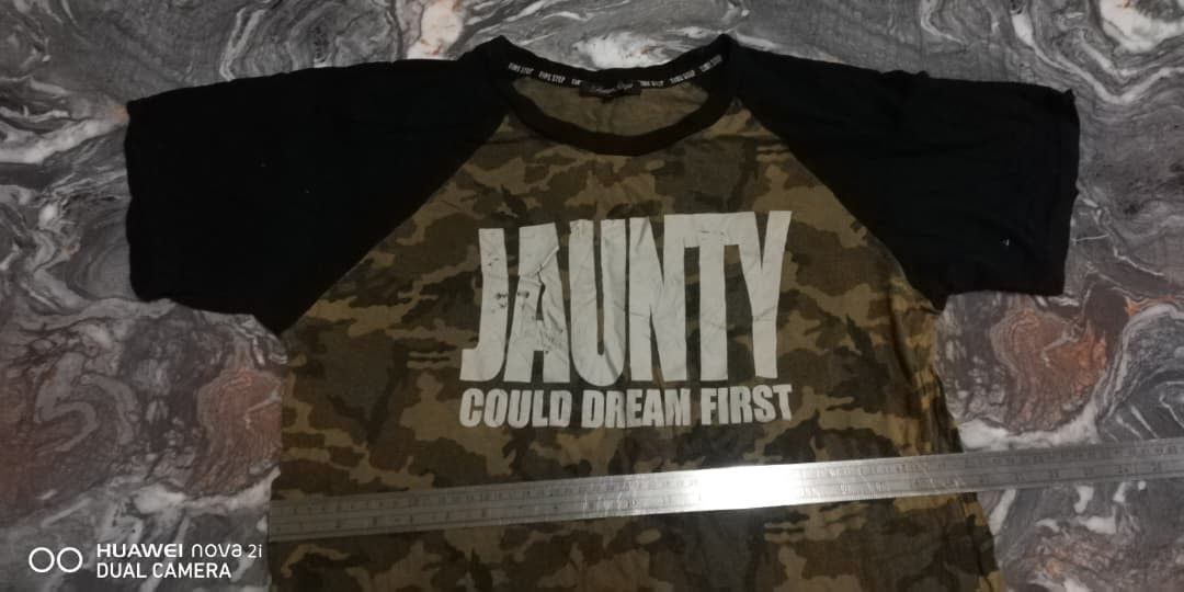 Vintage e29 Time Step punk tshirt jaunty dream first cemo army Size US L / EU 52-54 / 3 - 6 Thumbnail