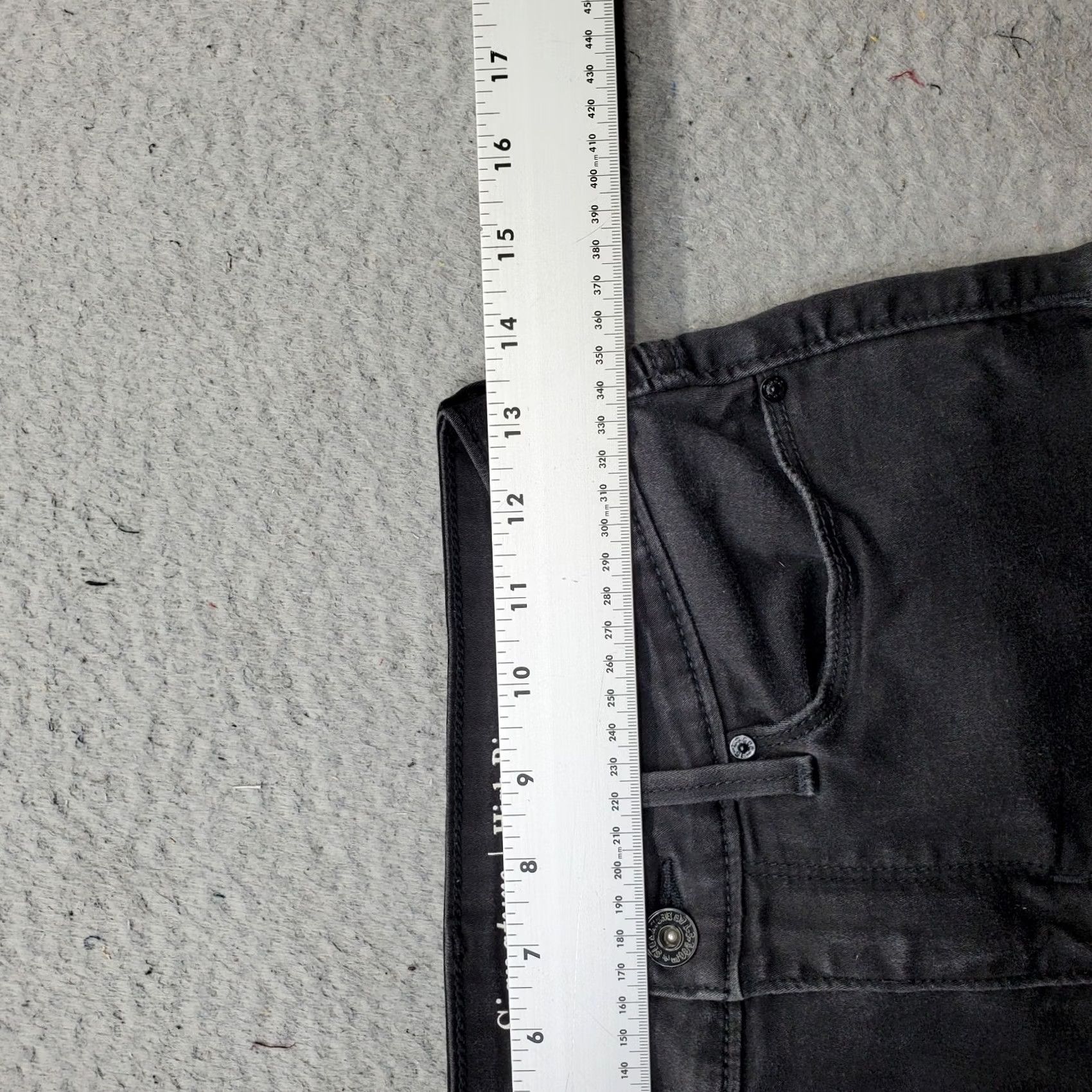 Levi's Levi's Womens 6 Black Denim High-Rise Ankle Skinny Jeans Streetwear Size 28" / US 6 / IT 42 - 6 Thumbnail