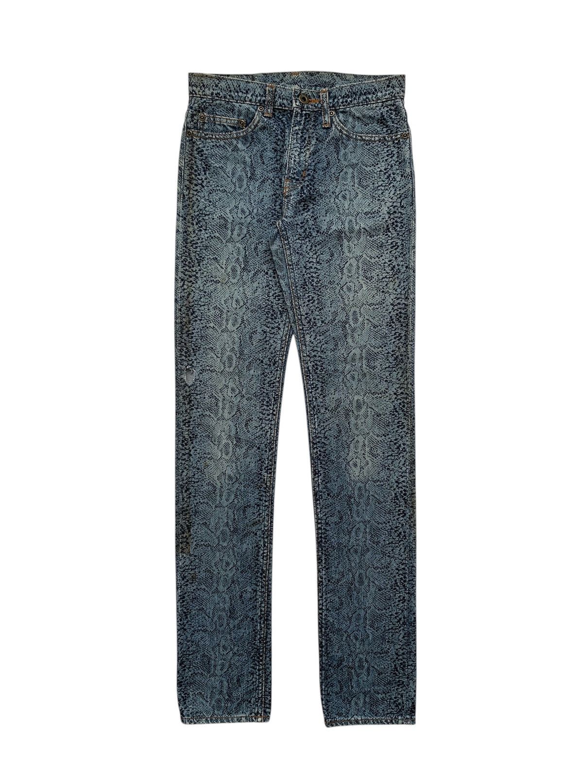 Hysteric Glamour 2000s Hysteric Glamour Snake Pattern Skinny Jeans Size US 26 / EU 42 - 3 Thumbnail