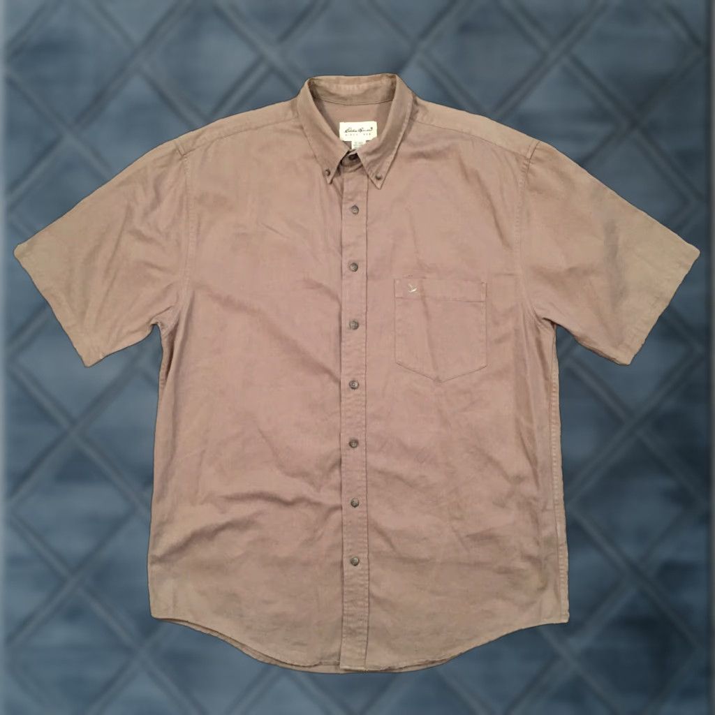 Eddie Bauer Eddie Bauer Shirt Mens Large Green Short Sleeve Button-Up Size US L / EU 52-54 / 3 - 1 Thumbnail