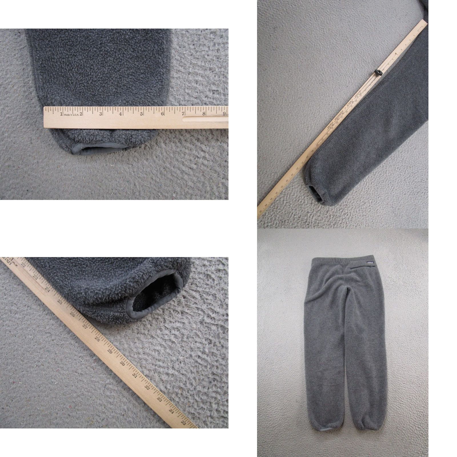 Patagonia VINTAGE Patagonia Sweatpants Pants Men S Gray Fleece Polyester 25681 USA Zip Back Pocket Pockets Hiking Winter Fall Spring USA Mens Size US 29 - 9 Thumbnail