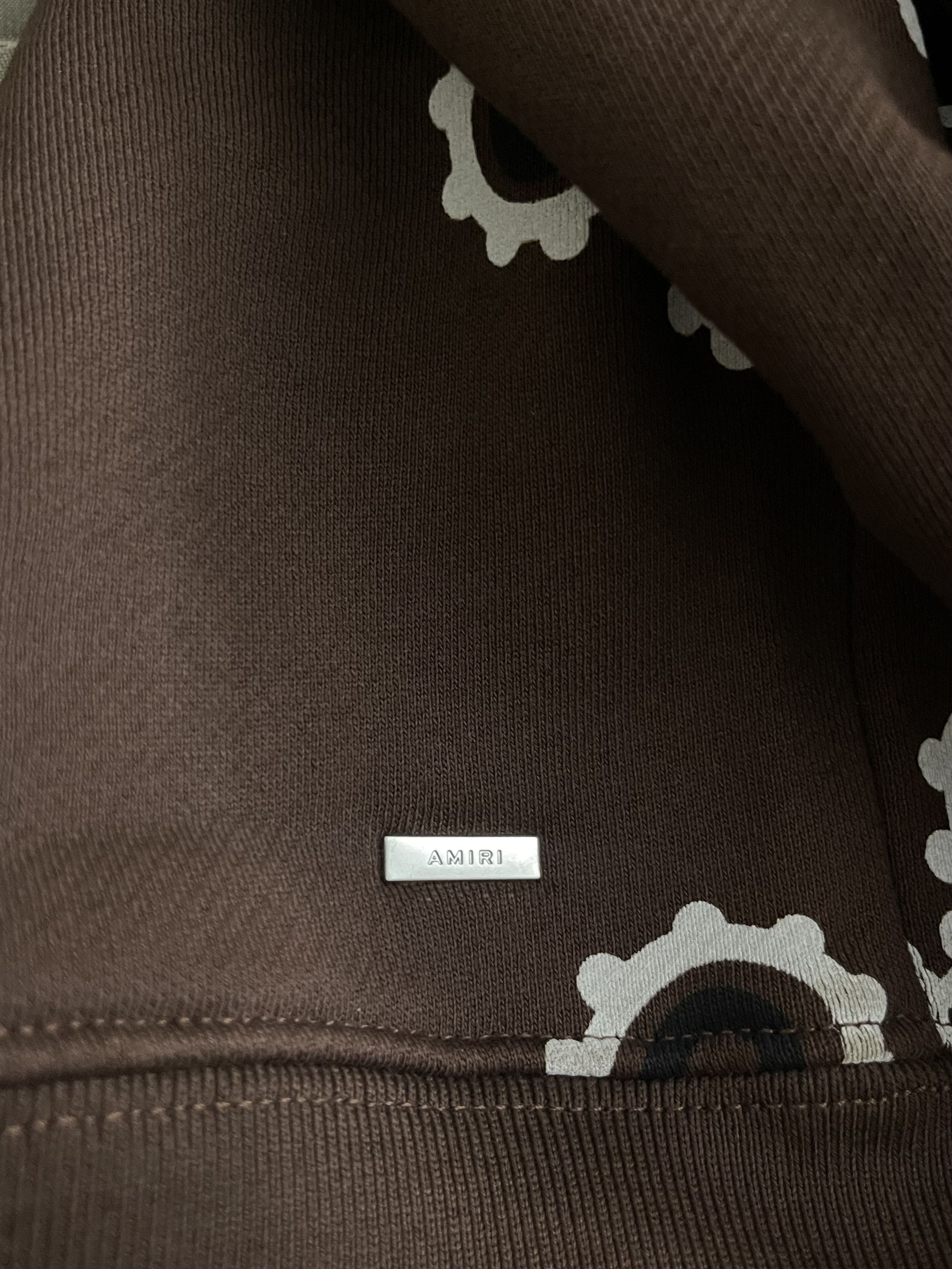 Amiri Amiri Brown Paisley Hoodie Size US S / EU 44-46 / 1 - 4 Thumbnail