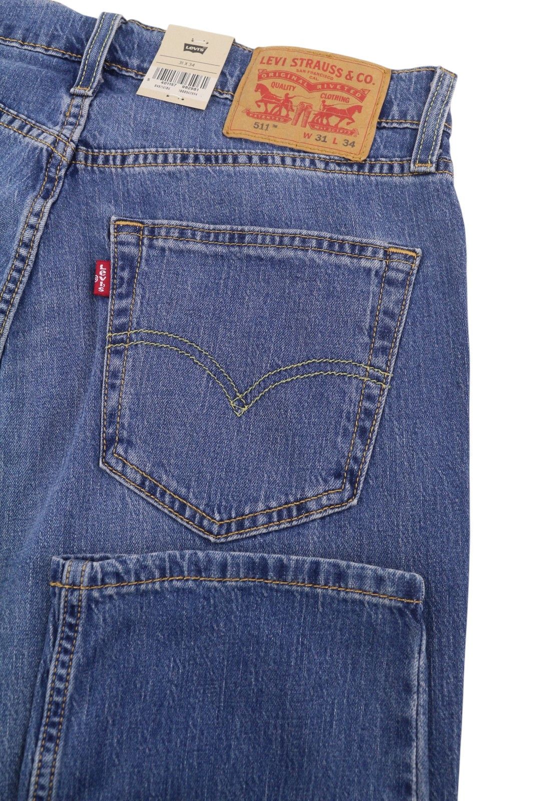 Levi's 511 W31/L34 Blue Faded Lightweight Stretch Jeans 87071 Size US 31 - 5 Thumbnail