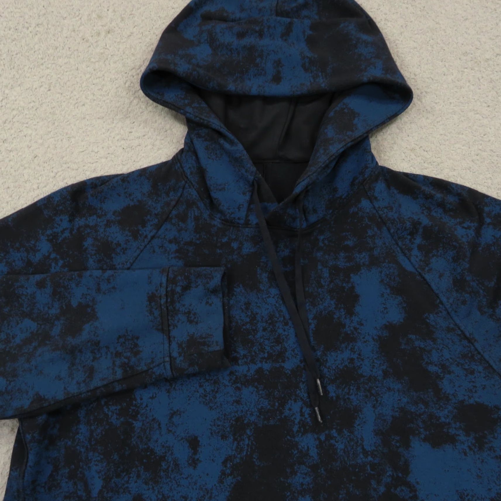 Lululemon Lululemon Hoodie Mens Small City Sweat Hooded Pullover Navy Black Tie Dye Print Shirt Size US S / EU 44-46 / 1 - 4 Thumbnail