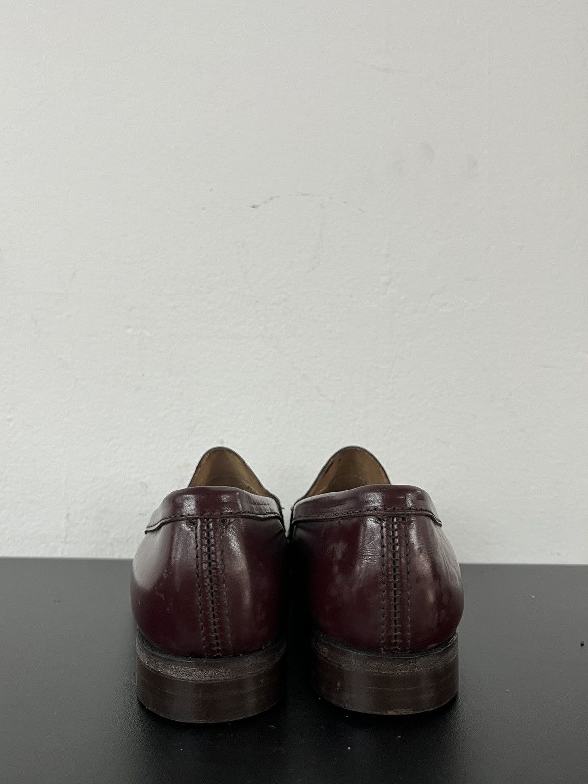 Vintage G.H Bass Weejuns The Row Inspired Burgundy Penny Loafers Size US 7 / IT 37 - 14 Thumbnail