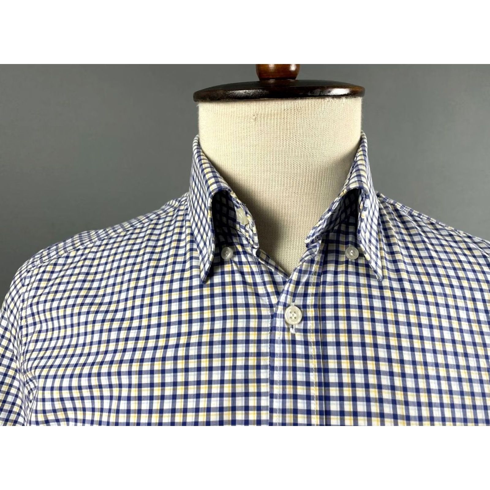 Paul & Shark Paul & Shark Button-Up Shirt Mens Blue Plaid Short Sleeve Size M Regular Collar-Down Yachting Casual, Business, Formal, Travel Size US M / EU 48-50 / 2 - 4 Thumbnail