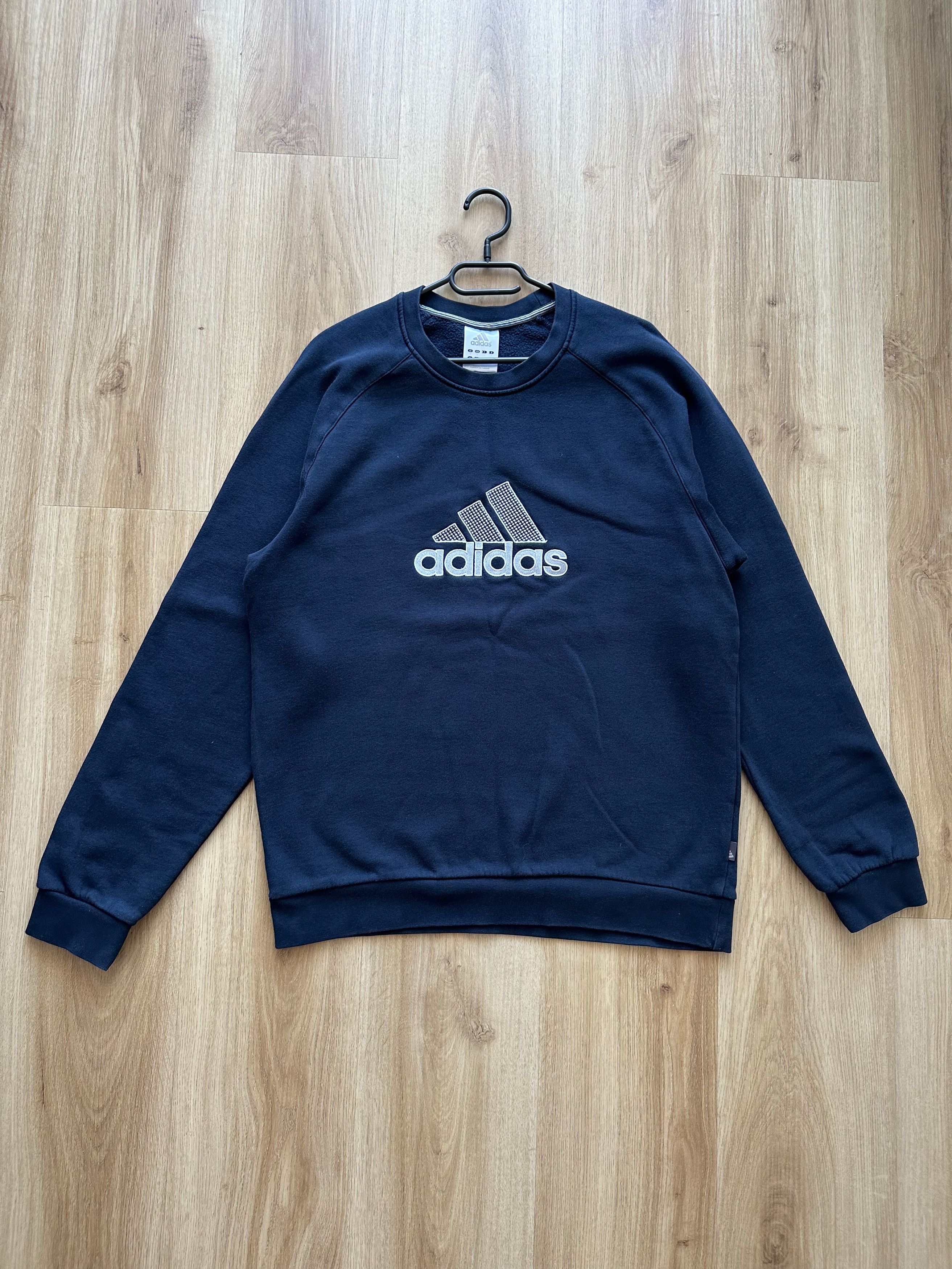 Adidas Vintage ADIDAS crew neck sweatshirt dark blue large Size US L / EU 52-54 / 3 - 6 Thumbnail