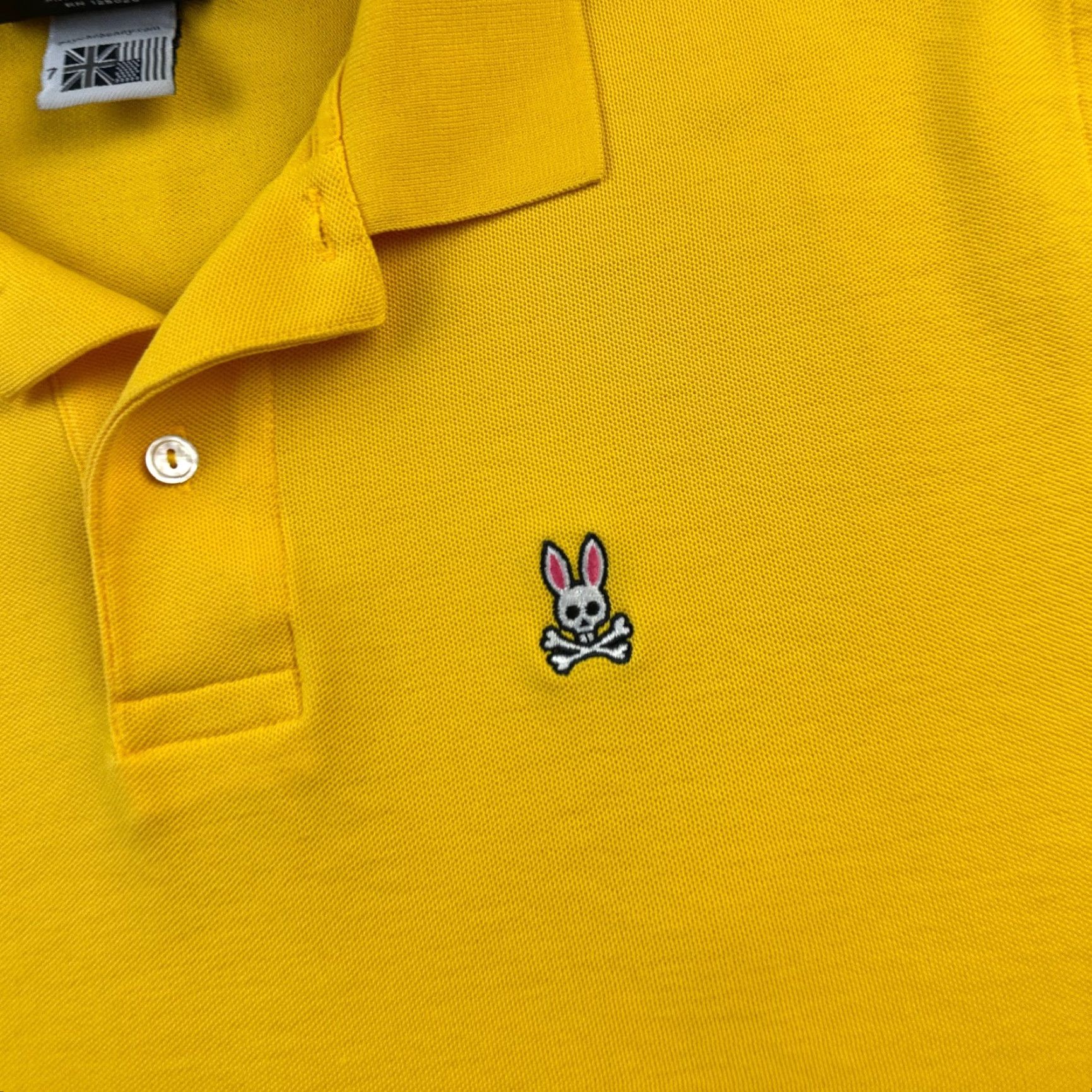 Psycho Bunny Psycho Bunny Polo Shirt Mens XL Color Orange Logo Cotton Piqué Short Sleeve Classic Fit Button Collar Size US XXL / EU 58 / 5 - 4 Thumbnail