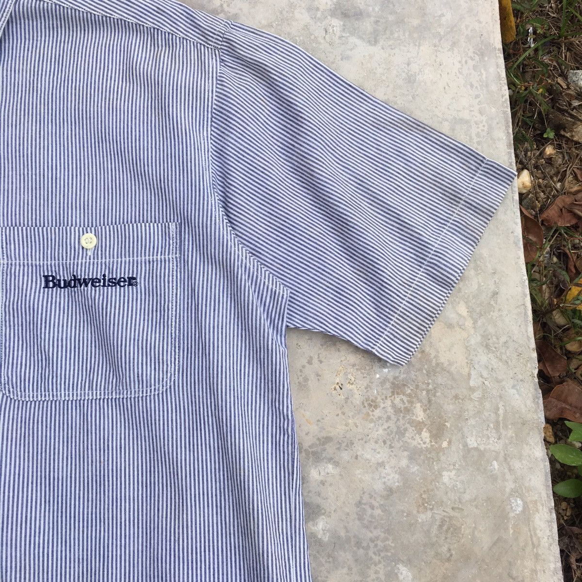 Budweiser Very Rare Vintage BUDWEISER Stripes Button Ups Size US L / EU 52-54 / 3 - 5 Thumbnail
