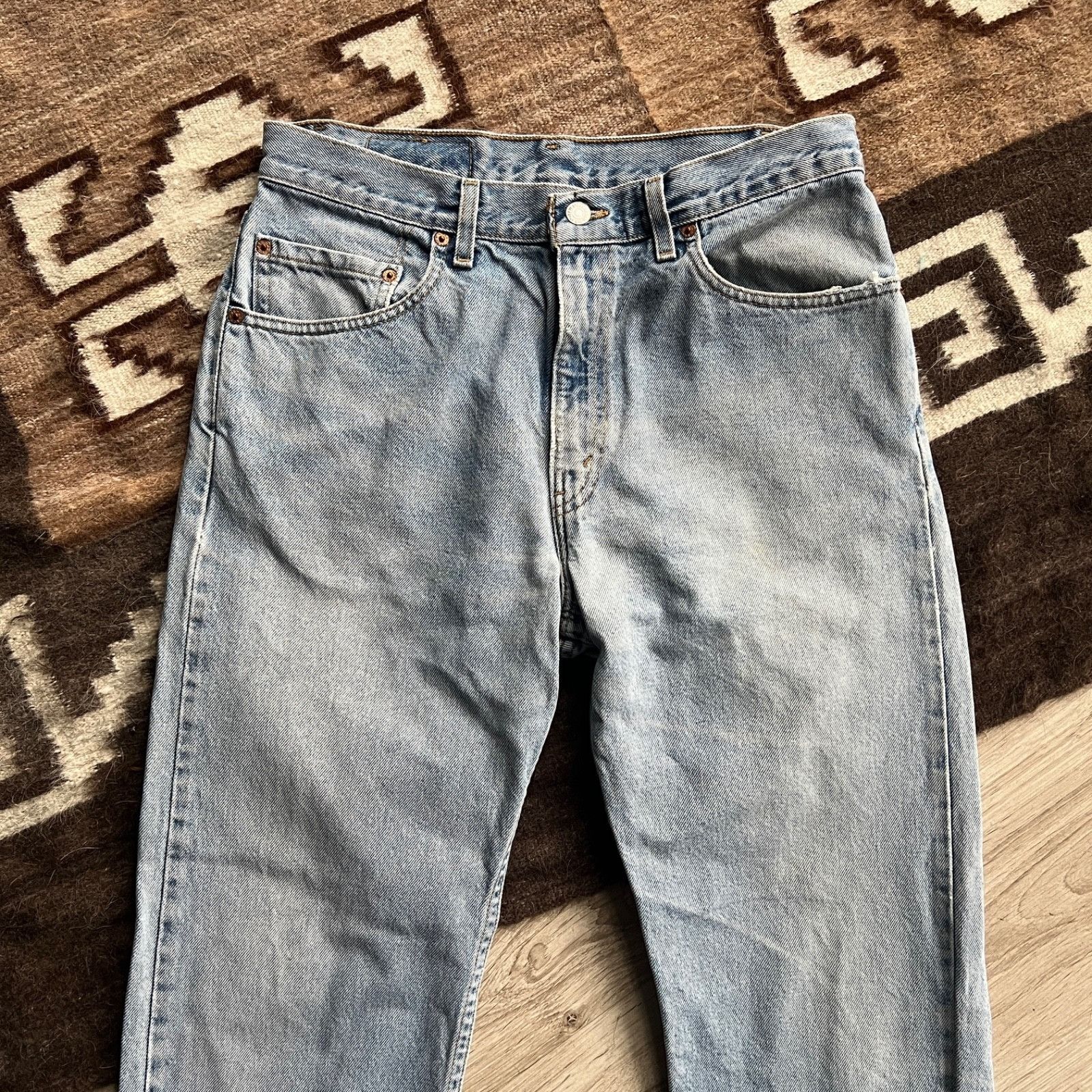 Levi’s 505 Vintage Regular Fit Light Wash Jeans 9619AC
