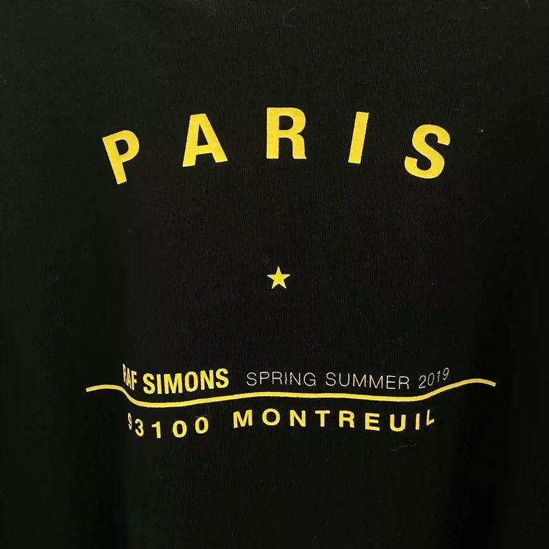 Raf Simons Raf Simons Raf Simons Black Printed Short Sleeve T-Shirt-2 Size US XS / EU 42 / 0 - 4 Thumbnail