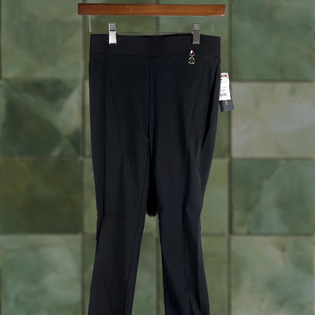 Tommy Hilfiger Tommy Hilfiger Suit Pants Womens 4 Black Slim Stretch Tailored Workwear Office Pants Suit Size 27" / US 4 / IT 40 - 1 Thumbnail