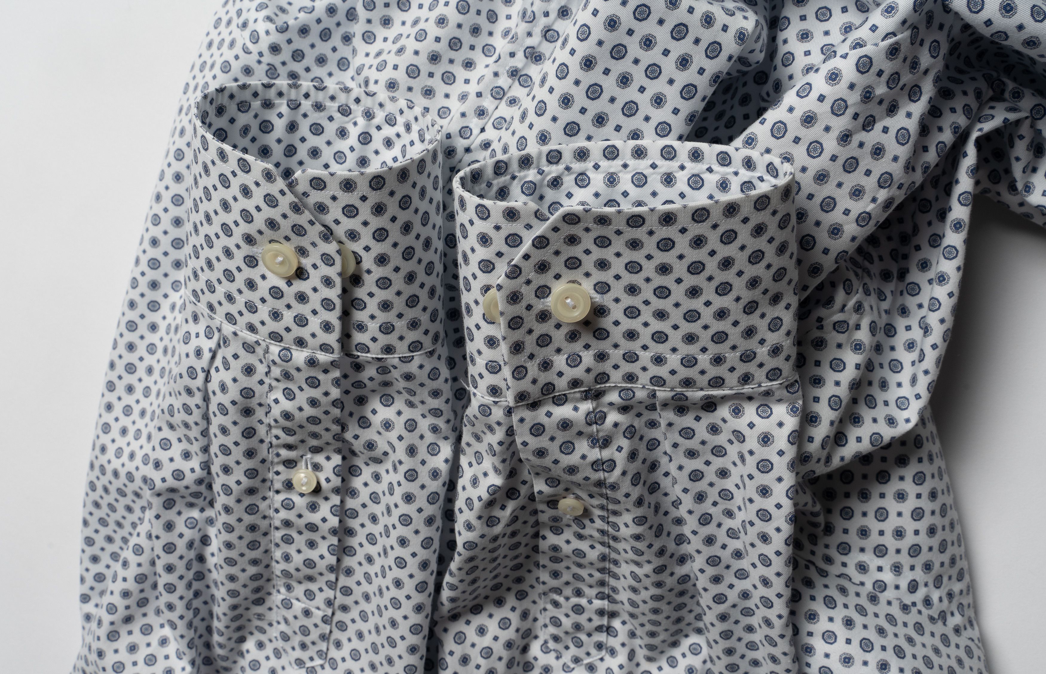 Eton 🔵 ETON Print Signature Twill Cotton Button Up Shirt Size US L / EU 52-54 / 3 - 12 Thumbnail