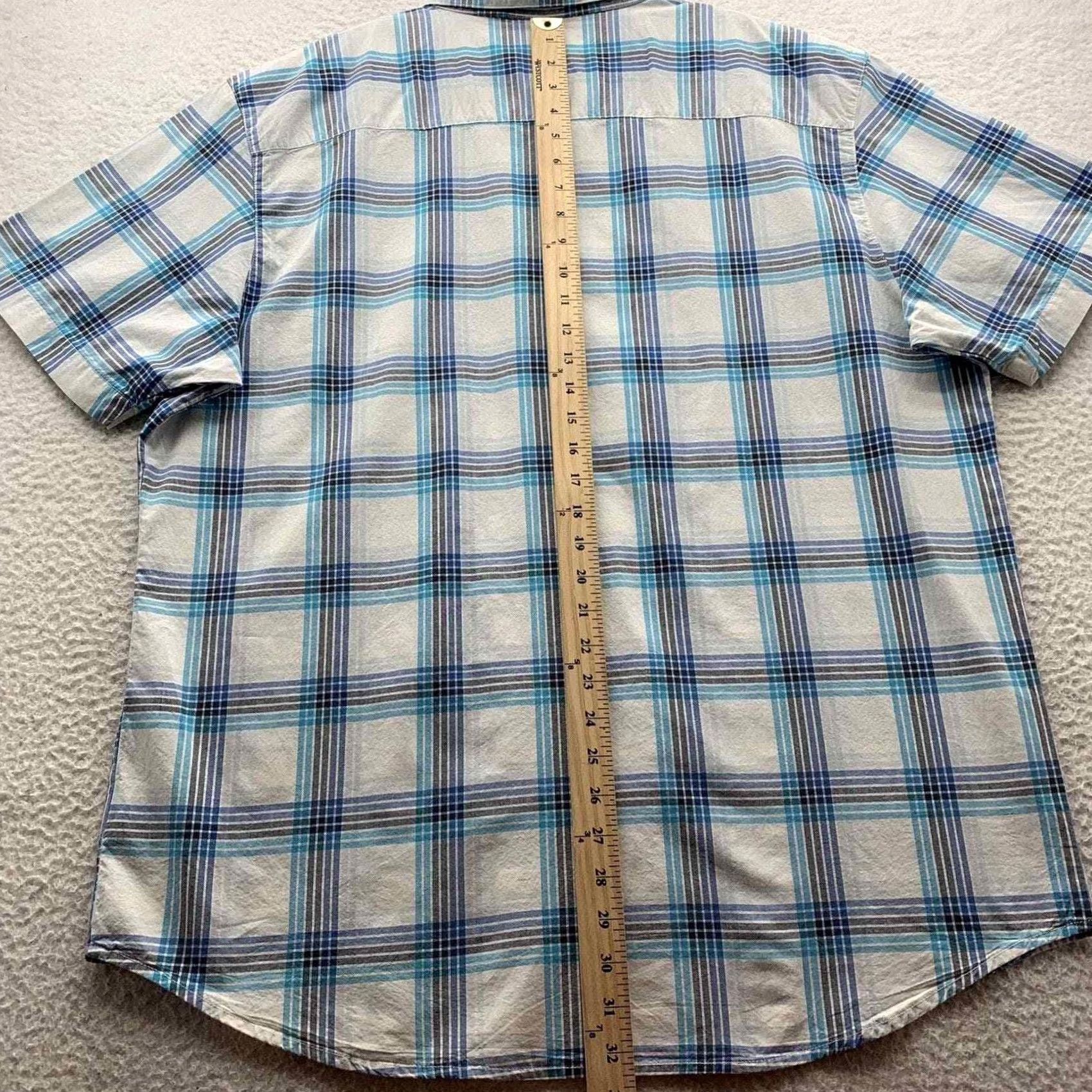 Vintage Columbia Button Up Shirt Mens XL White Blue Plaid Outdoors Hiking Dad Size US XL / EU 56 / 4 - 6 Thumbnail