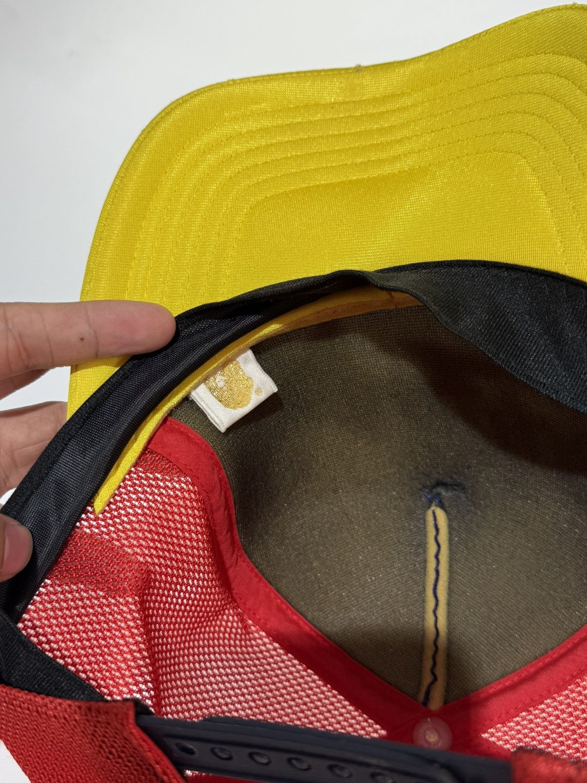 Bape Bathing Ape BAPE Nigo Era STA Logo Trucker Hat Rare Size ONE SIZE - 12 Thumbnail