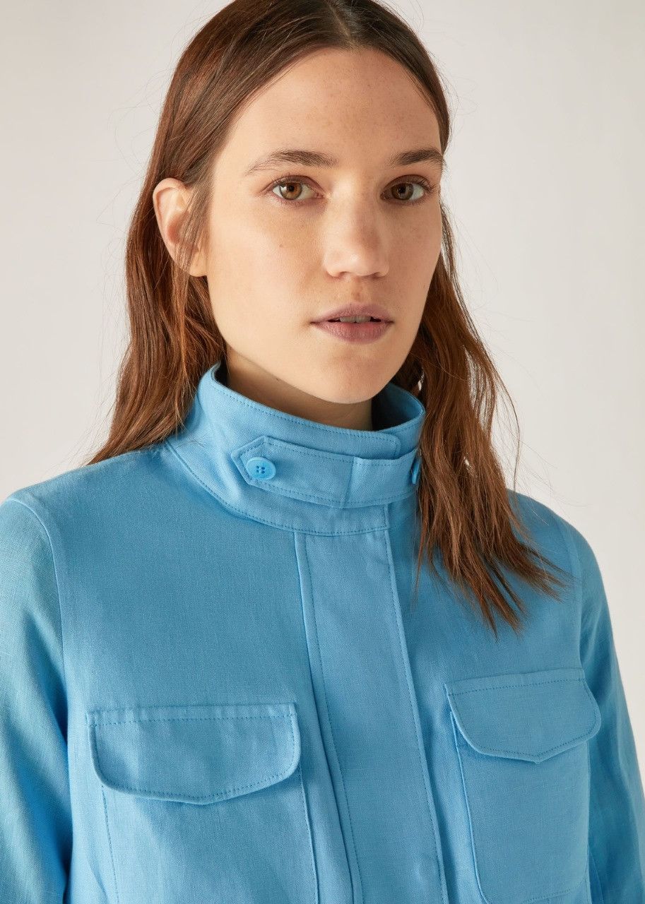 Loro Piana o1srvl11e0424 Jacket in Blue Size L / US 10 / IT 46 - 4 Thumbnail