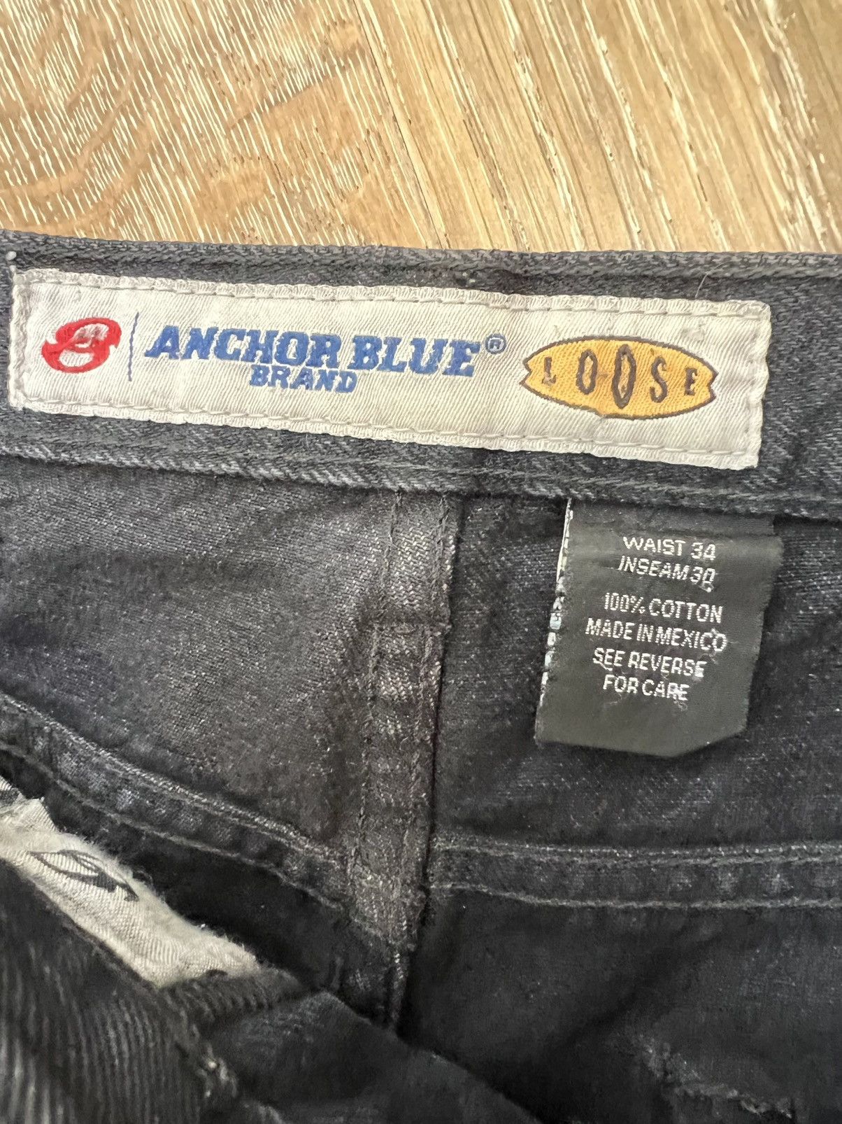 Anchor Blue × Vintage Vintage anchor blue loose baggy jeans Size US 33 - 3 Thumbnail