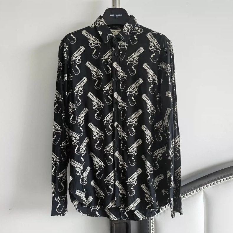 Saint Laurent Paris 14ss pistol shirt-2506