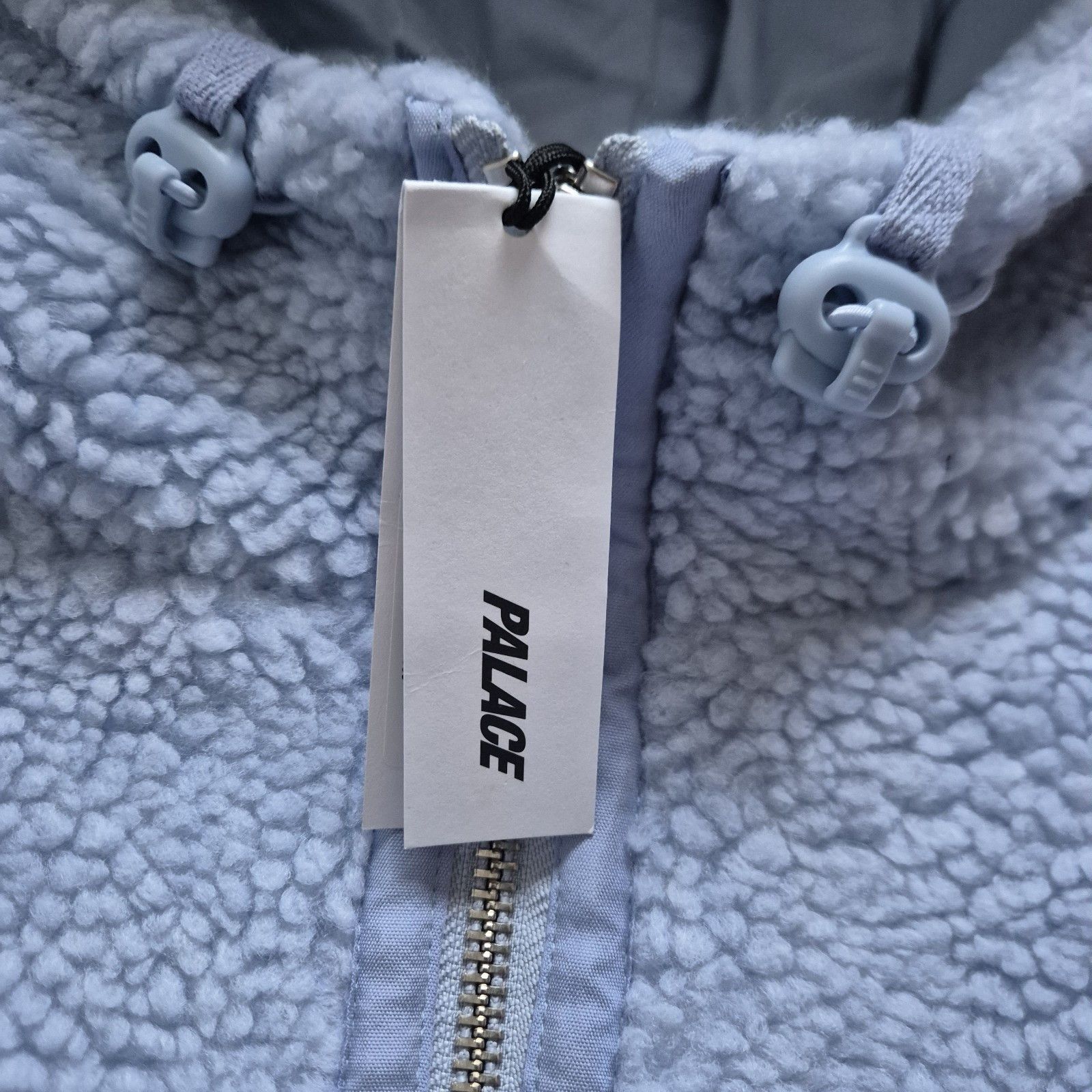 Palace Palace Sherpa Hooded Jacket Light Blue Medium Brand New FW22 Size US M / EU 48-50 / 2 - 5 Thumbnail