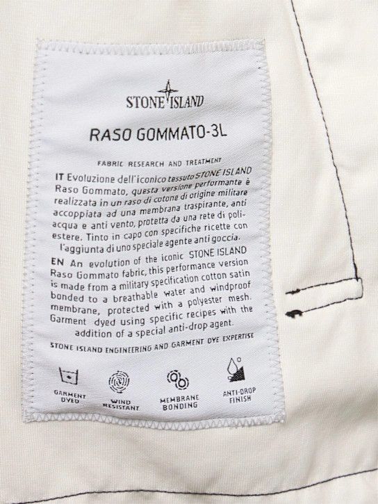 Stone Island o1lsvrm0425 Raso Gommato 3L Bomber in Black Size US L / EU 52-54 / 3 - 6 Thumbnail