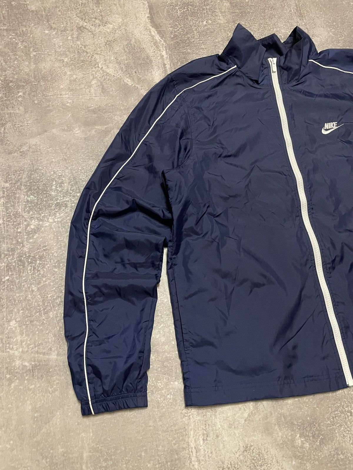 Vintage Nike Nylon Track Jacket Drill