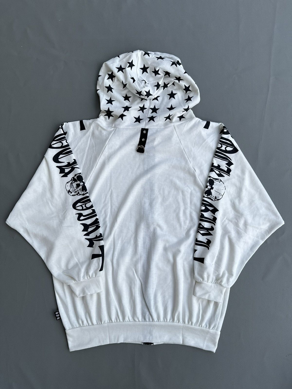 20471120 JAPANESE ROCK GIRL SKULL ZIP HOOODIE IFSIXWASNINE LGB STYLE Size L / US 10 / IT 46 - 2 Thumbnail