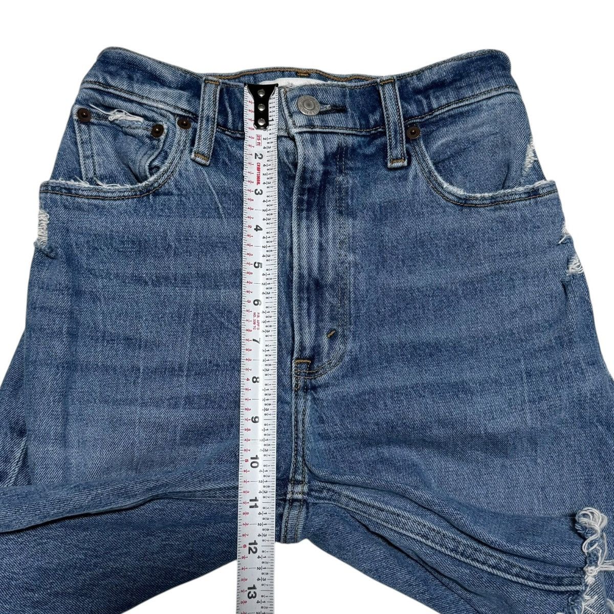 Abercrombie & Fitch Abercrombie & Fitch Cut Off Jean Shorts Womens 25 (Fits 24”) Size 24" / US 00 / IT 34 - 6 Thumbnail