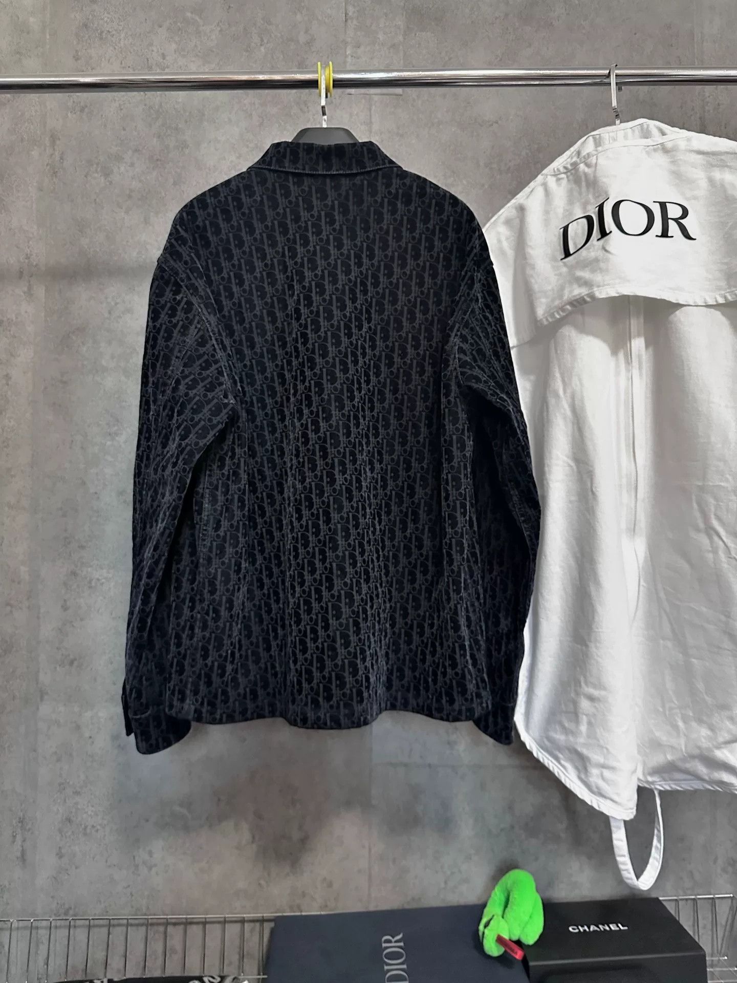 Dior dior denim shirt jacket with logo print Size US XXL / EU 58 / 5 - 5 Thumbnail