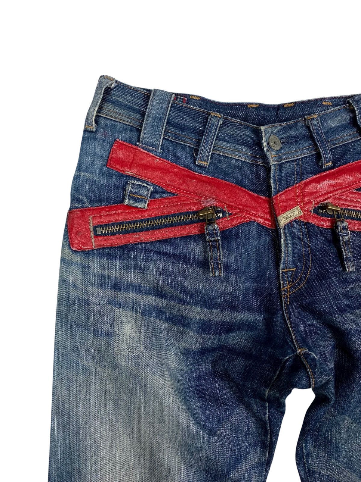 Marithe + Francois Girbaud Marithé François Girbaud Crossed Red Enamel Tape Denim Jeans Size US 30 / EU 46 - 3 Thumbnail