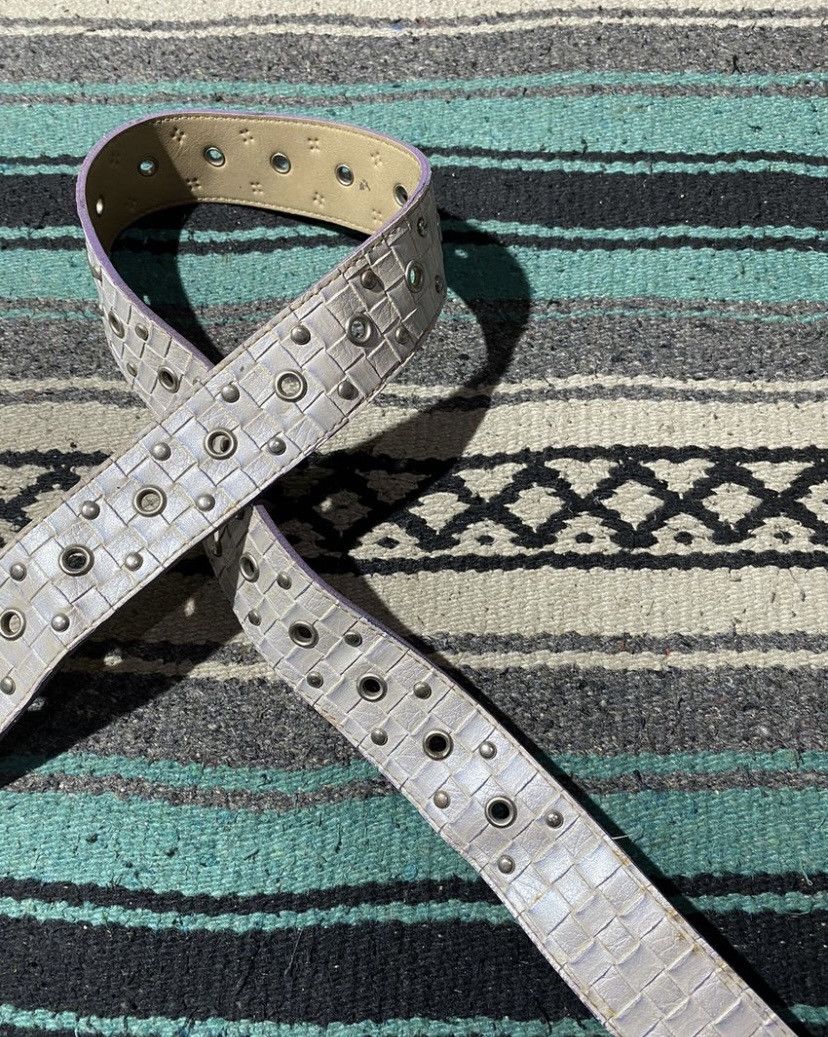 Japanese Brand 2000s Unknown - Studded Pattern Belt Size ONE SIZE - 3 Thumbnail