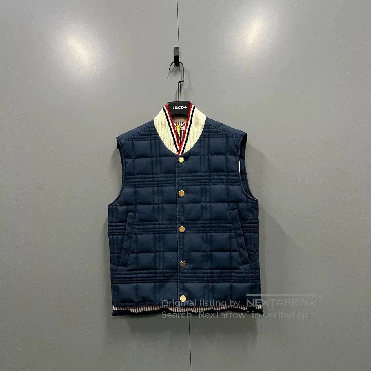 Thom Browne Thom Browne Navy Striped Vest Size 2. Size US M / EU 48-50 / 2 - 1 Thumbnail