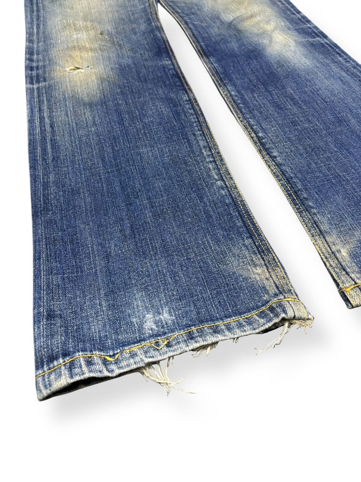Global Work Japanese Brand Global Work Mud Wash Distressed Grunge Jeans Size US 33 - 7 Thumbnail