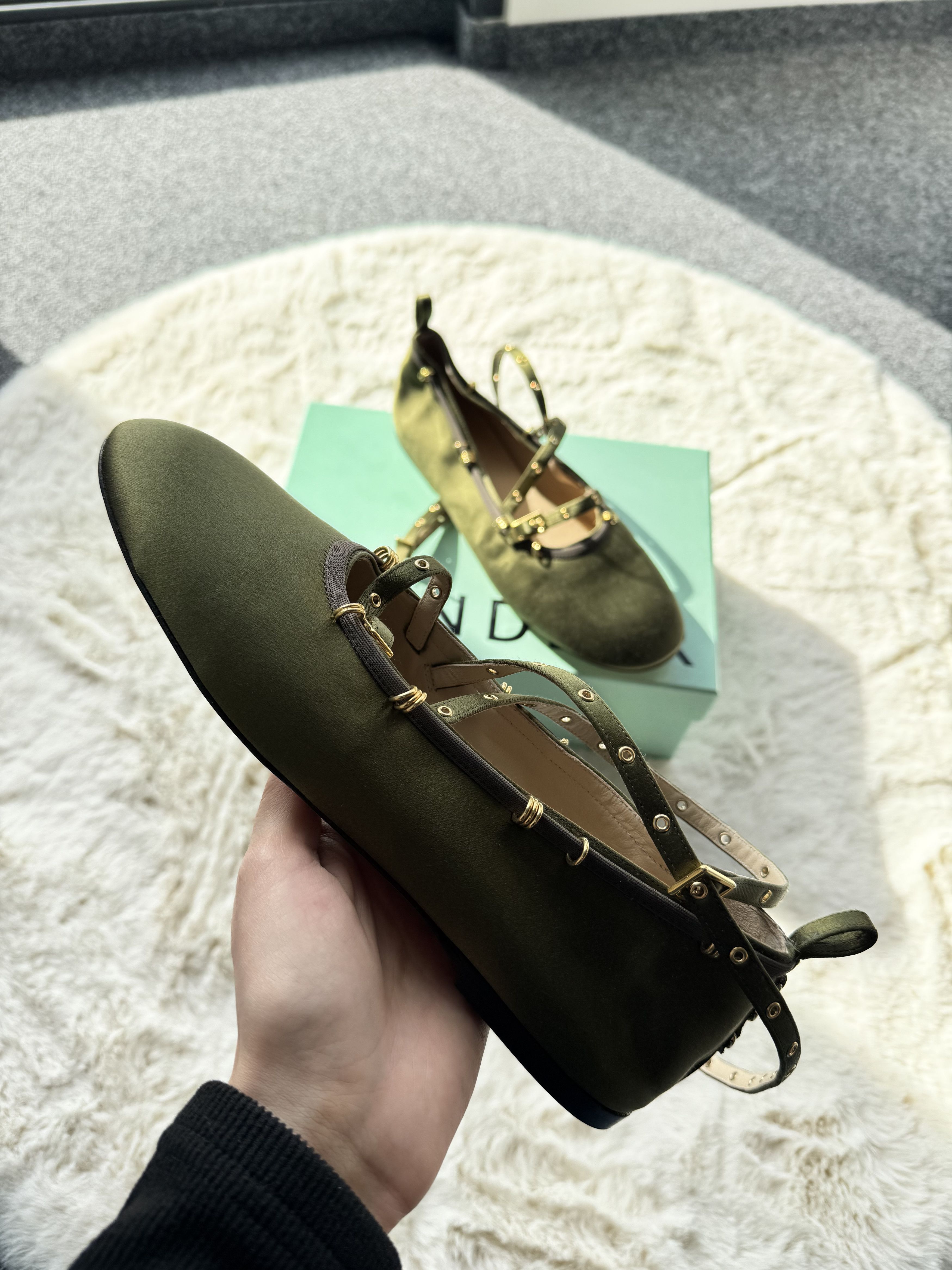 Wandler Wandler green khaki ballet flats with ankle fastening 40 Size US 10 / IT 40 - 6 Thumbnail