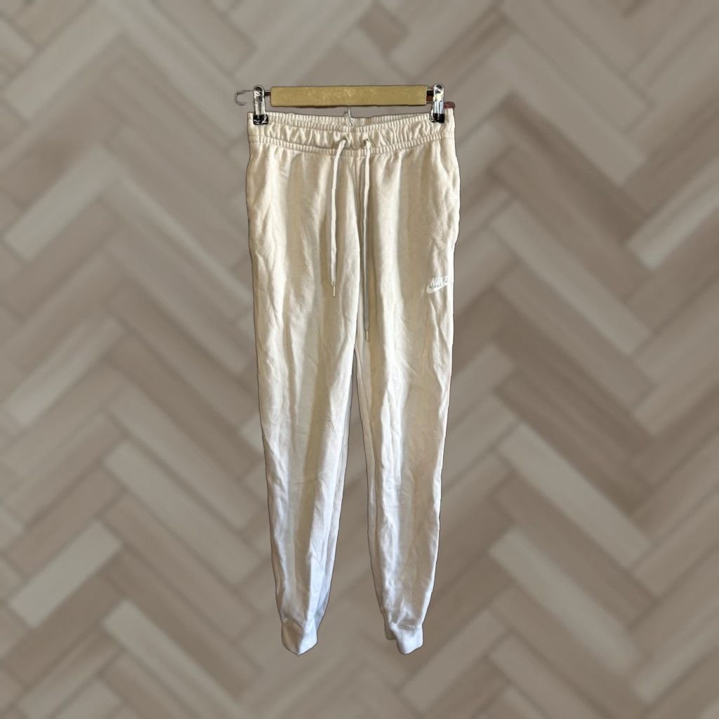 Nike Nike Sweatpants Women XS Tan Joggers Tapered Cotton Blend CJ7719-140 Athletic Pockets Drawstring Fleece Size 26" / US 2 / IT 38 - 1 Thumbnail