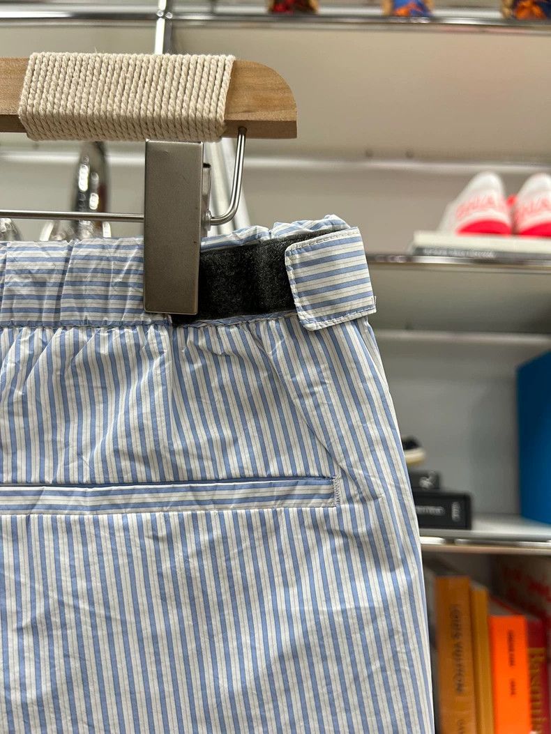 Prada Prada Blue and white striped trousers 2501-Nextarrow Size US 32 / EU 48 - 5 Thumbnail