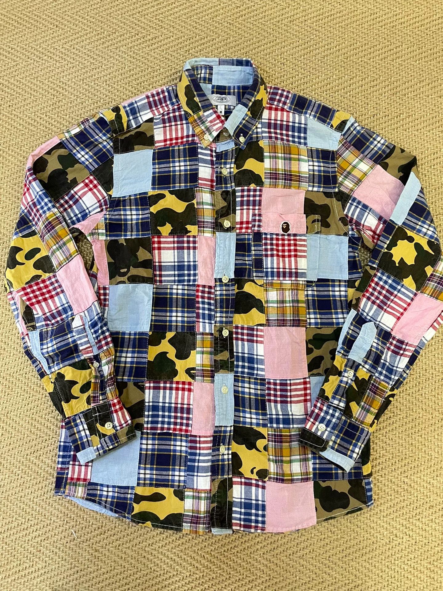 Bape BAPE Distressed Camo Long-Sleeve Shirt Size US M / EU 48-50 / 2 - 1 Thumbnail