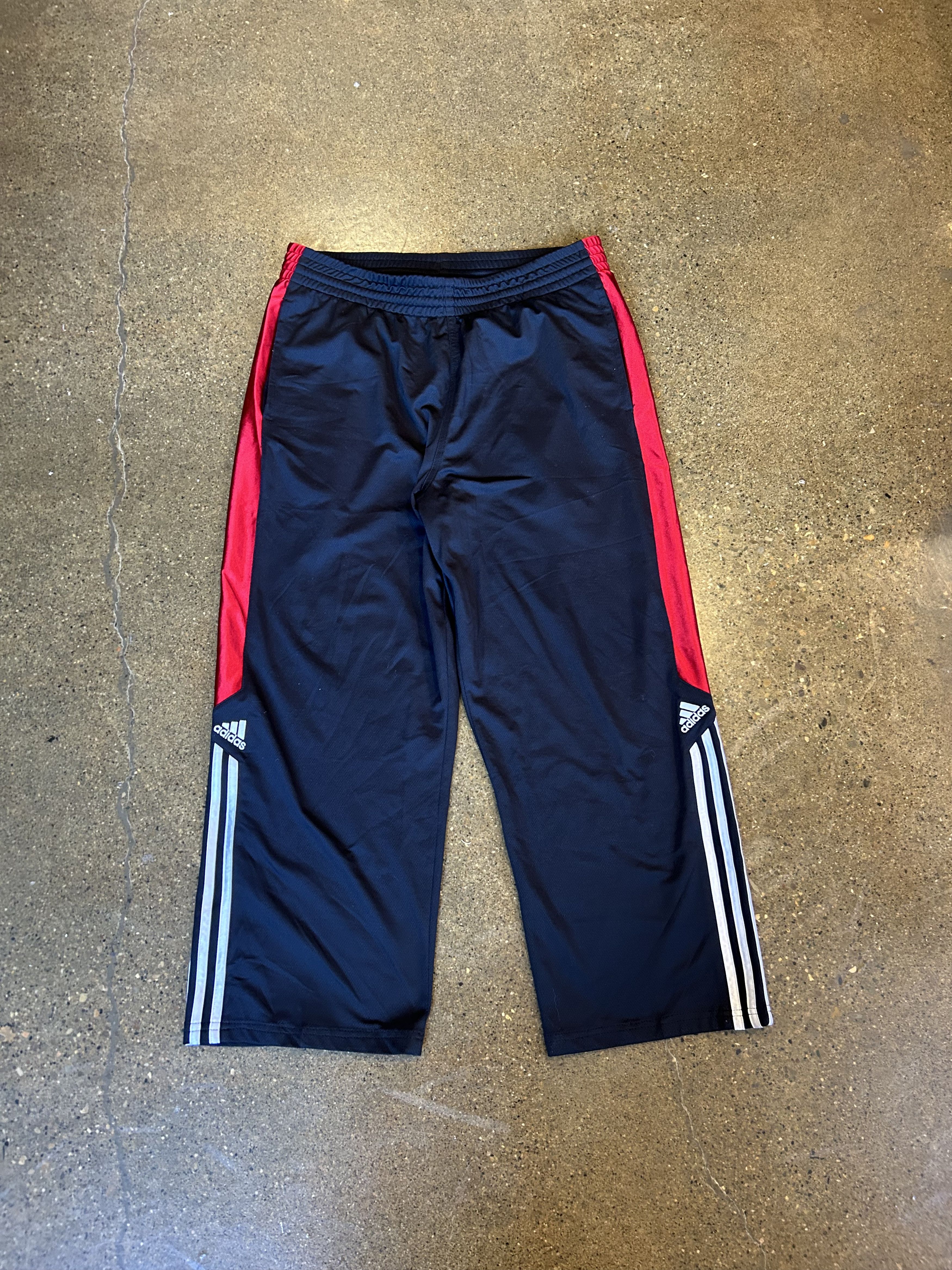 Adidas × Vintage Y2K Adidas Baggy Track Pants Men’s L Size US 30 / EU 46 - 1 Thumbnail