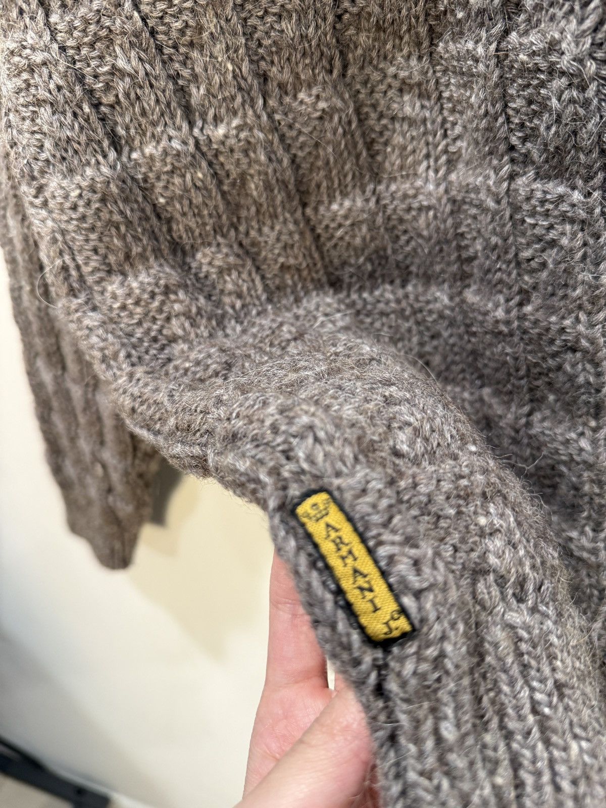 Armani Vintage Armani Jeans AJ Textured Alpaca Blend Knit Sweater Size US XL / EU 56 / 4 - 5 Thumbnail