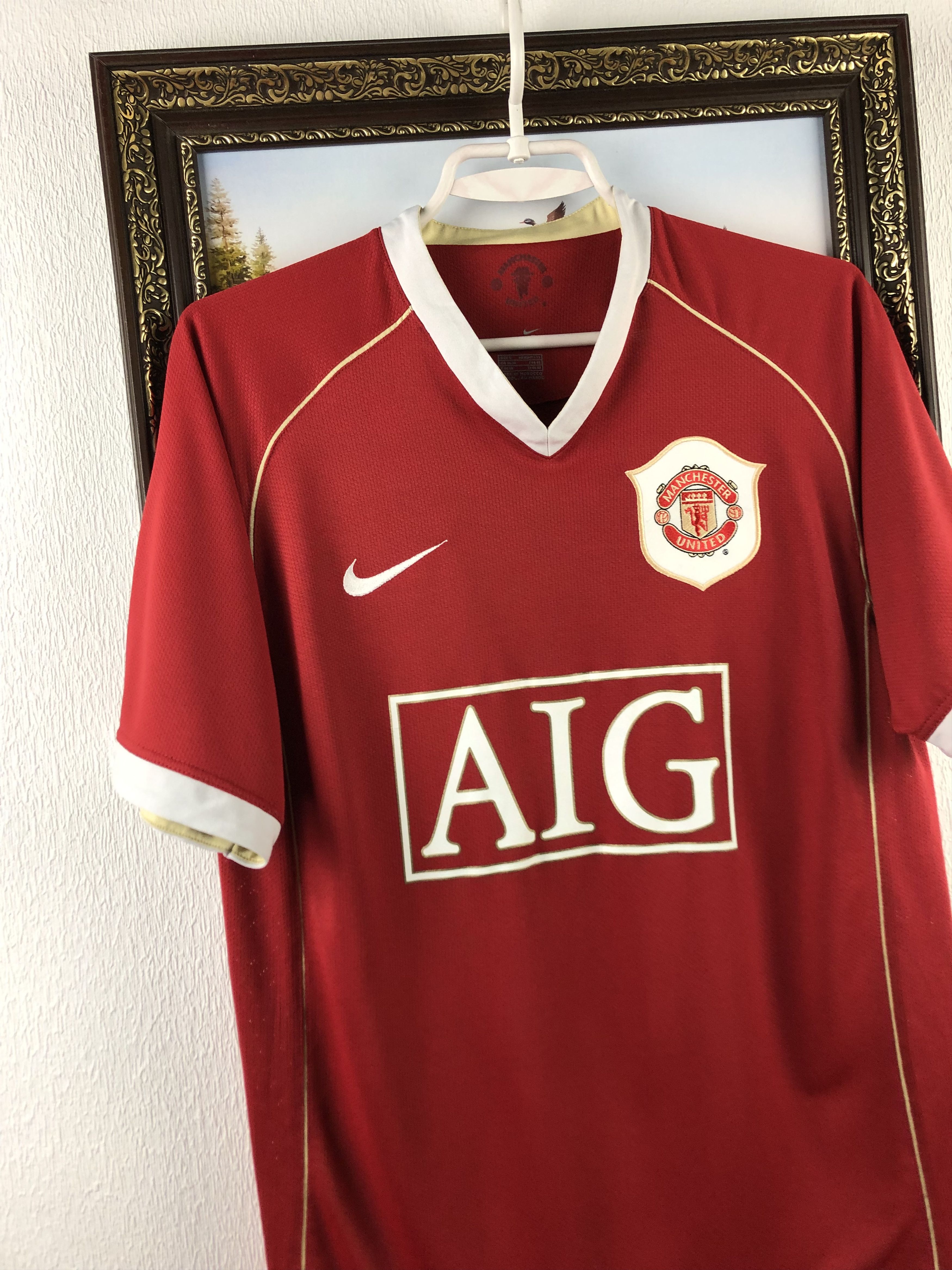 Nike Manchester United shirt 2006 Soccer Nike Jersey Mens Trikot Size US S / EU 44-46 / 1 - 3 Thumbnail
