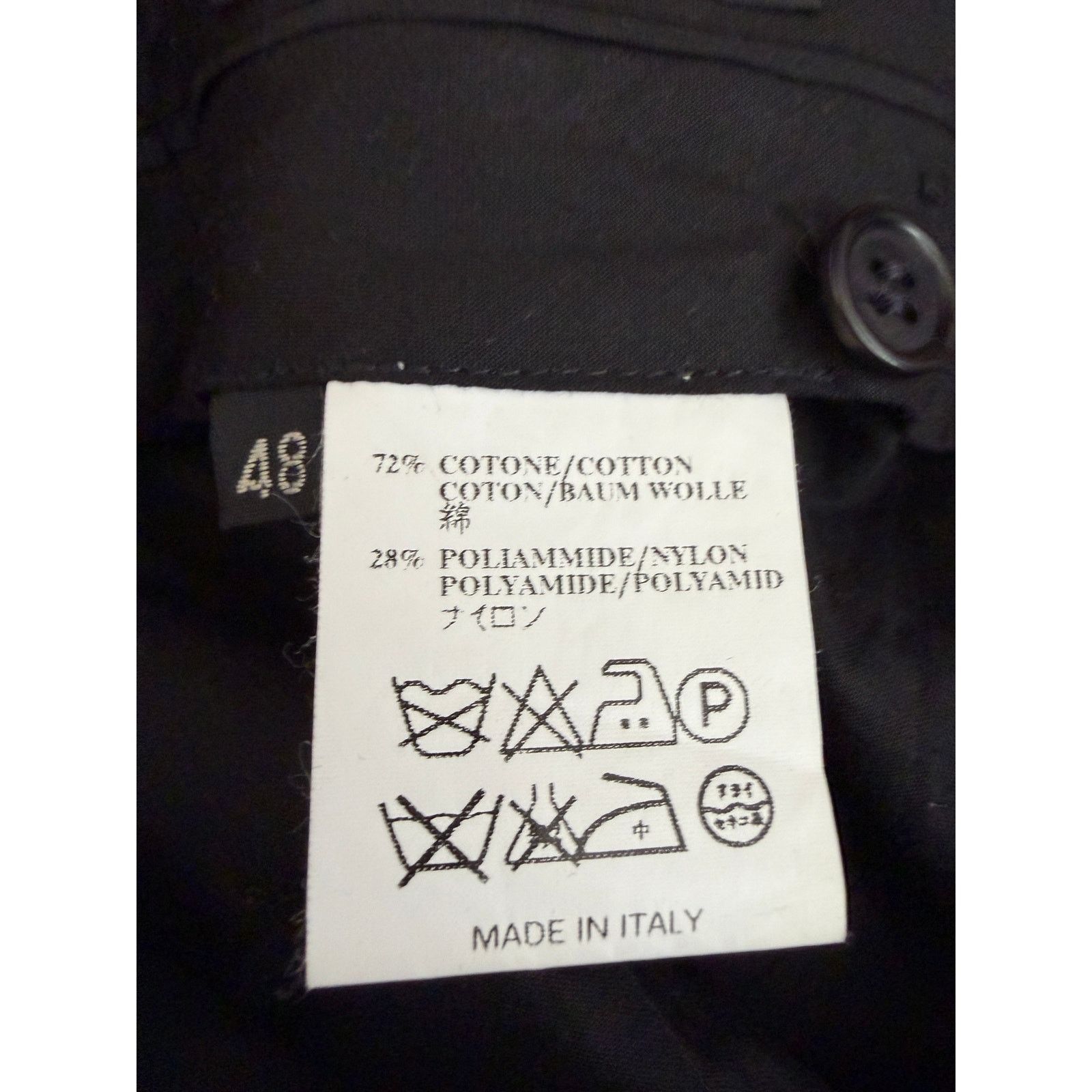 Costume National Costume National Men's Black Cotton Dress Pants Size US 32 / EU 48 - 4 Thumbnail