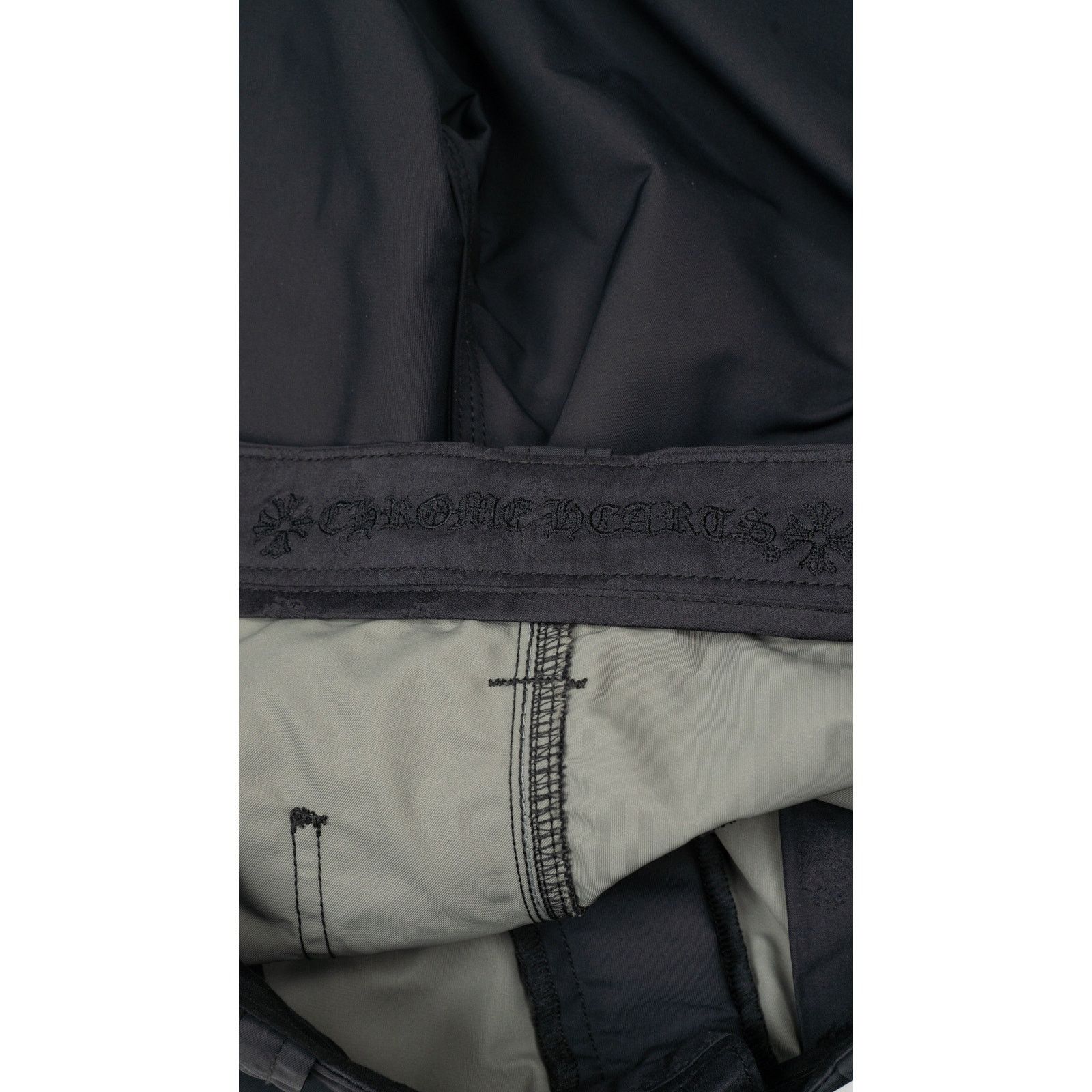 Chrome Hearts Leather Double Knee Nylon Carpenter Pants 'Black' Size US 38 / EU 54 - 5 Thumbnail