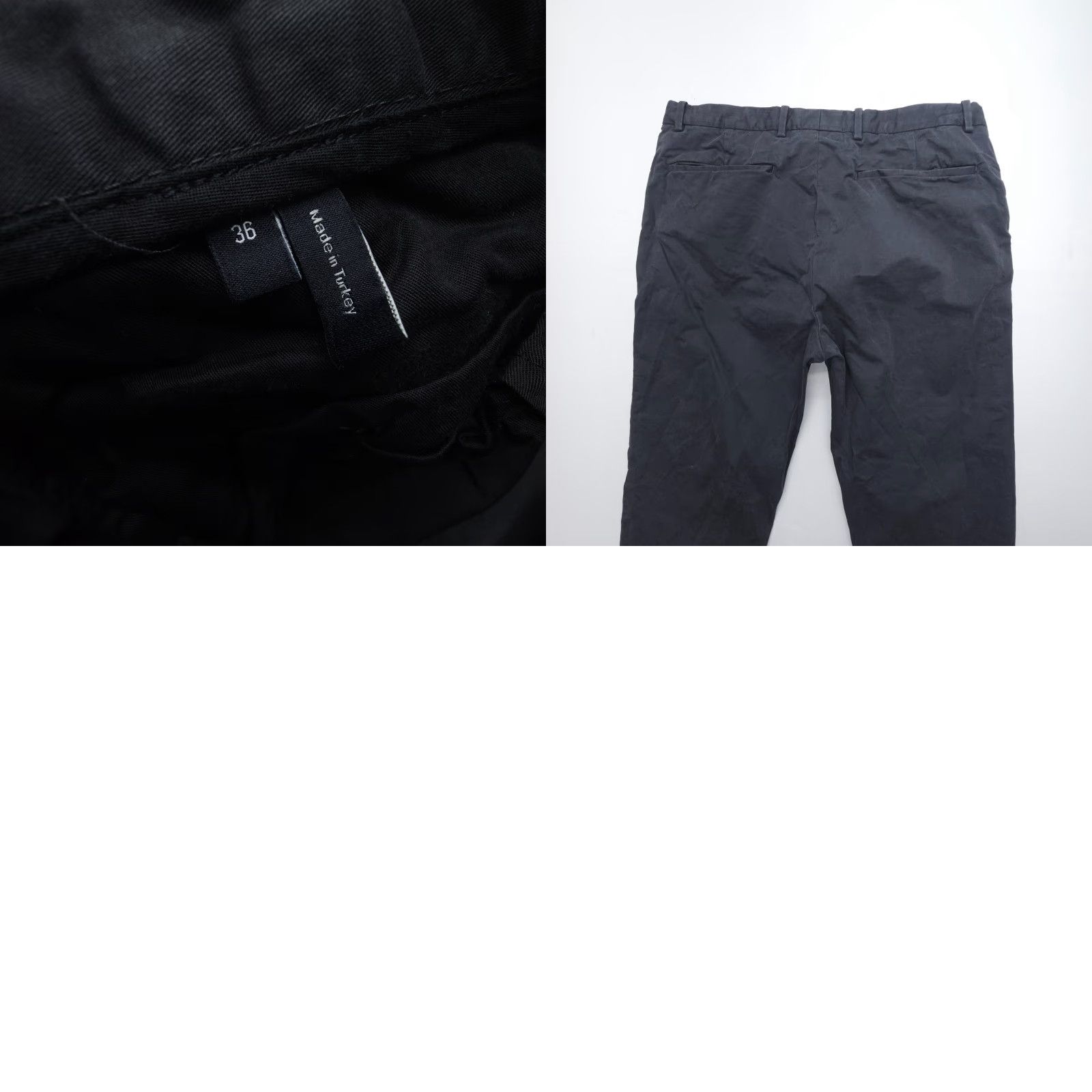 Theory Theory Chino Pants Mens 36 Black Cotton Twill Regular Straight 29" Inseam Jeans/Chinos Size US 36 / EU 52 - 8 Thumbnail