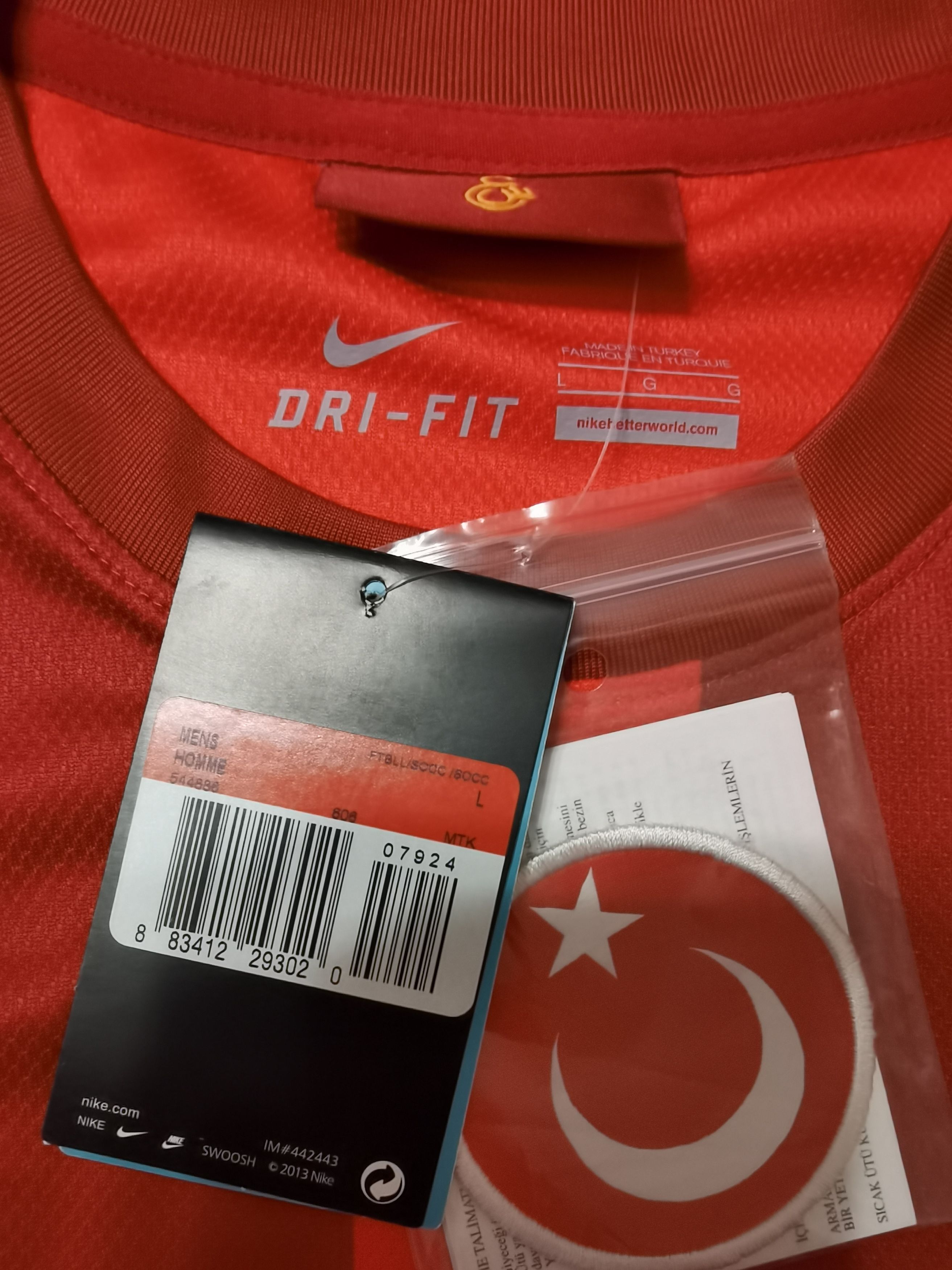Nike 2013/14 Nike Galatasaray Third Football Shirt Large Jersey Size US L / EU 52-54 / 3 - 4 Thumbnail