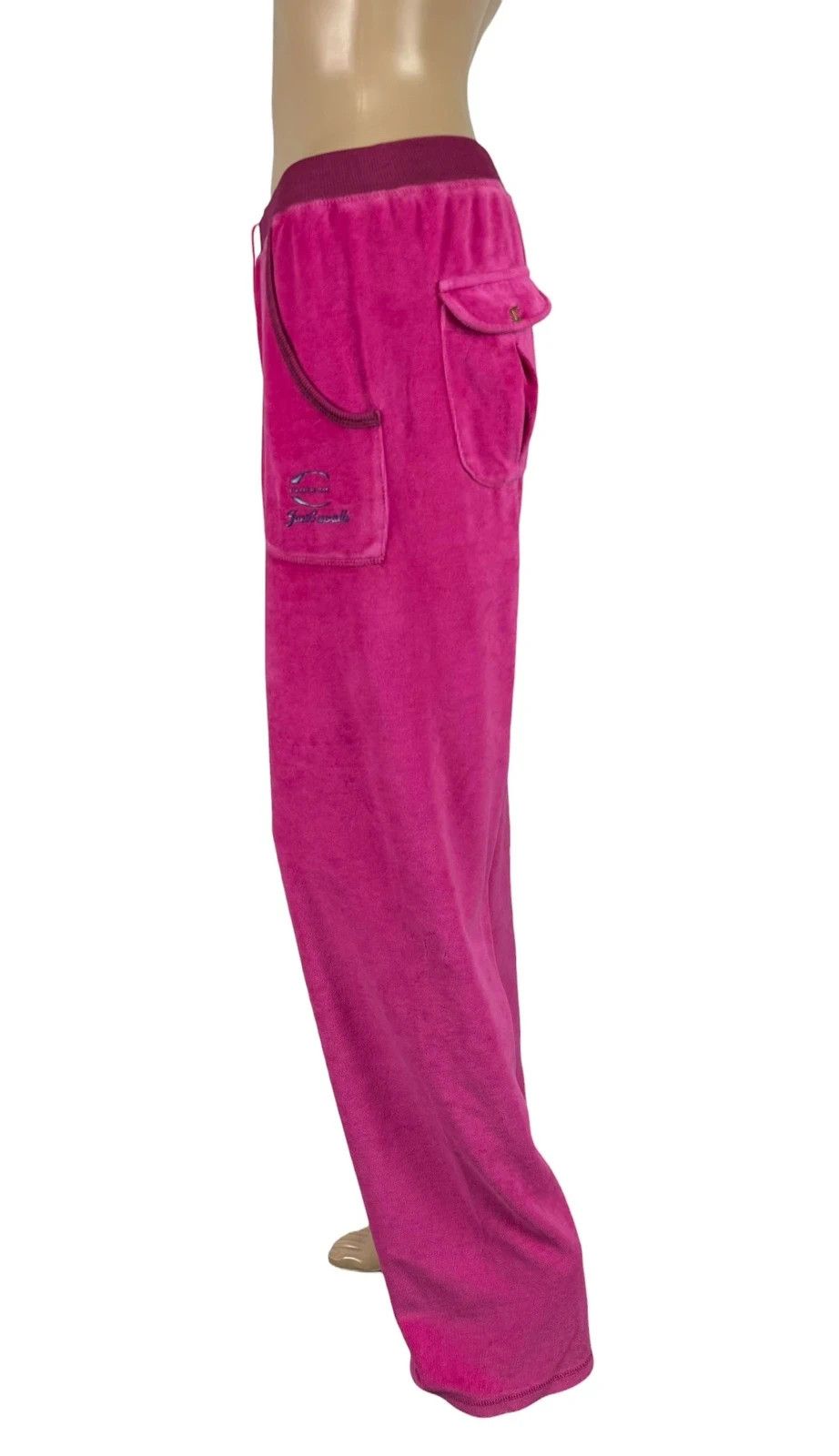 Just Cavalli Just Cavalli Pink Velour Pants size L Size 30" / US 8 / IT 44 - 5 Thumbnail