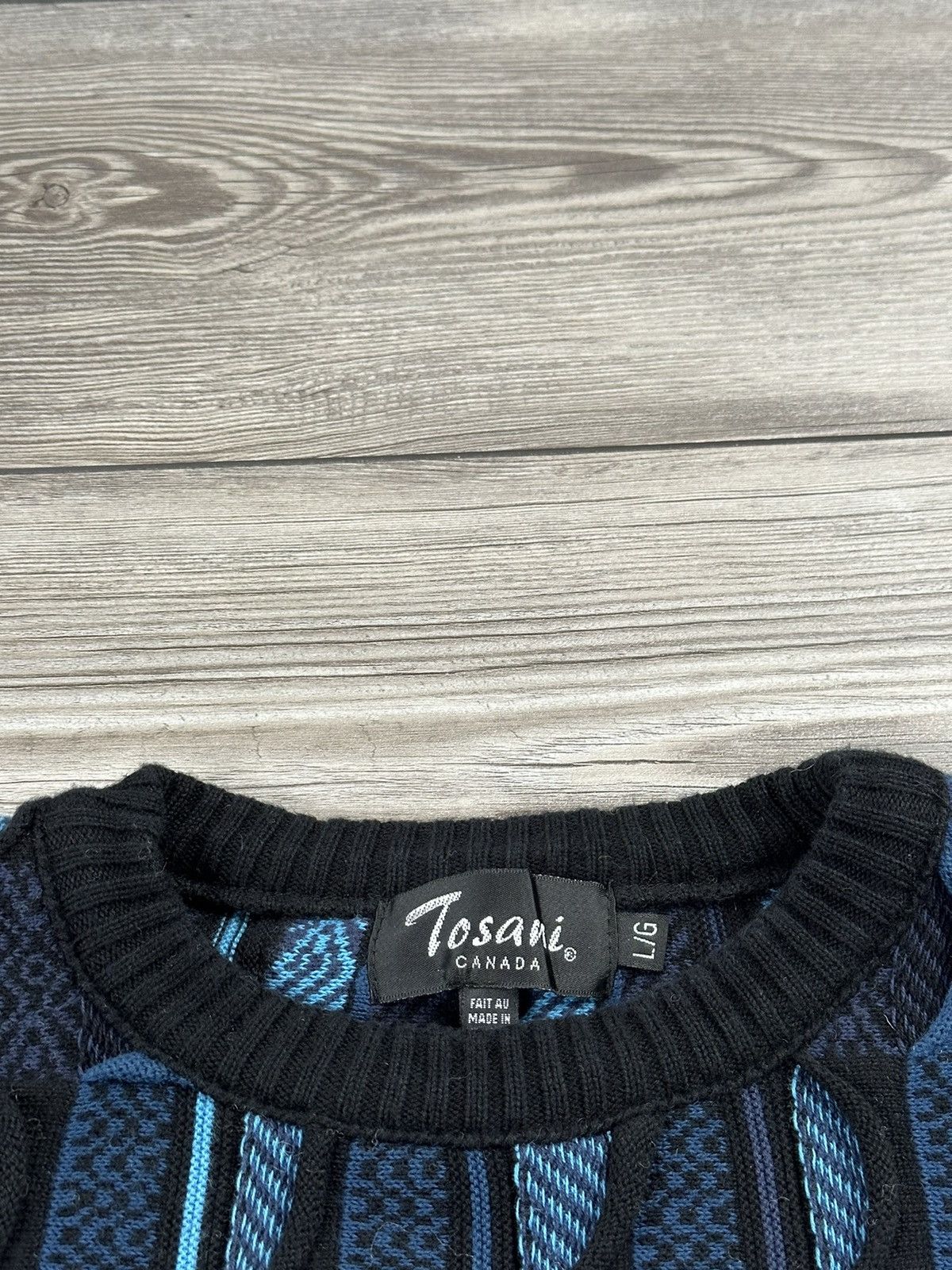 Vintage Vintage 90’s Tosani Lightweight 3D Knit Sweater Size US L / EU 52-54 / 3 - 3 Thumbnail