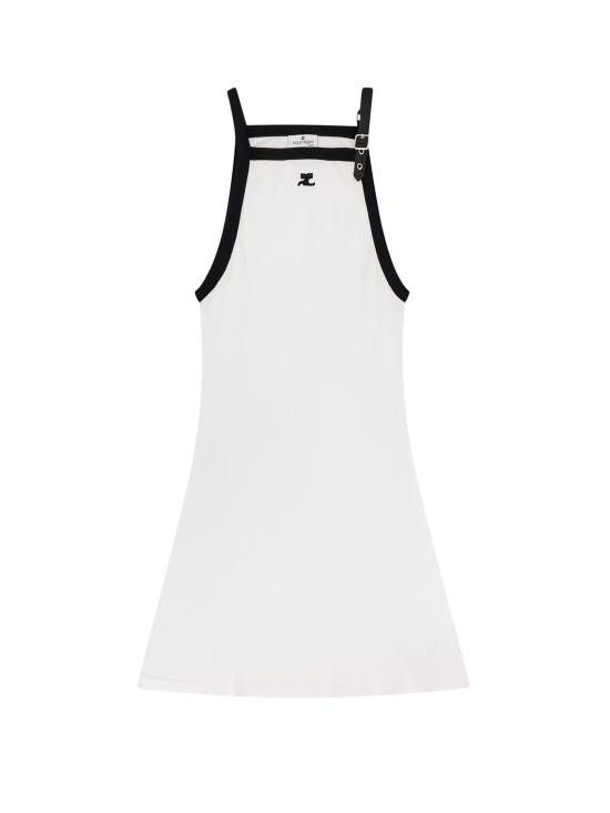Courreges COURREGES Women Dresses 124JR0364JS0070 0098 White Size M / US 6-8 / IT 42-44 - 1 Thumbnail