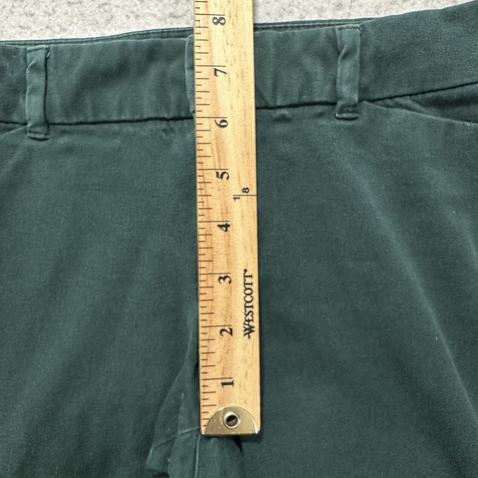 Old Navy Old Navy Pixie 4 Mid Rise Pants Dark Green Stretch (28x24) Size 27" / US 4 / IT 40 - 12 Thumbnail